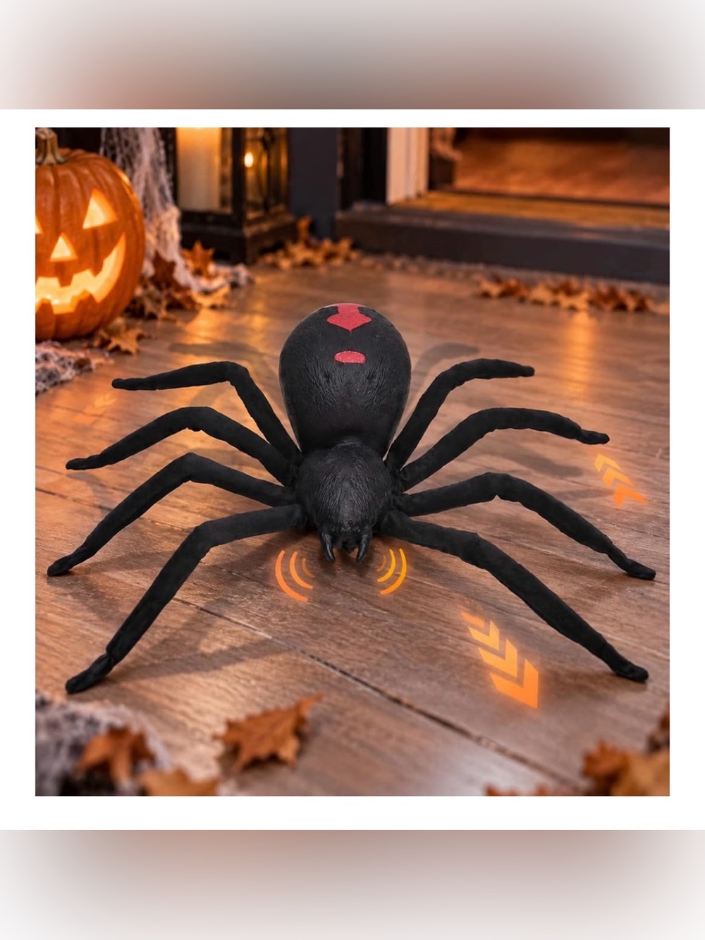 31.5" Animated Halloween Spider, Giant Walking Spider